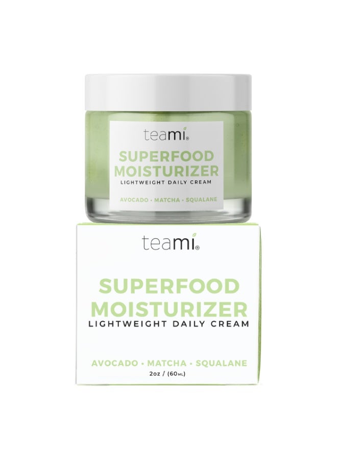 Teami Superfood Moisturizer Lightweight Daily Cream (Avocado, Matcha, Squalane) 60ml - Image 1