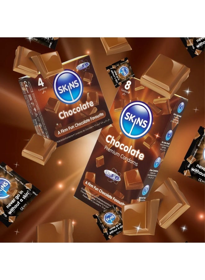 SKINS CONDOMS CHOCOLATE 8PIC - Image 4
