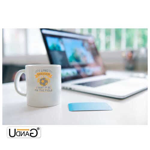 UDNAG White Ceramic Coffee/Tea Mug 'Soccer | I Love Soccer; I Want to be on The Field' Perfect for Gifting [330ml] - Image 2