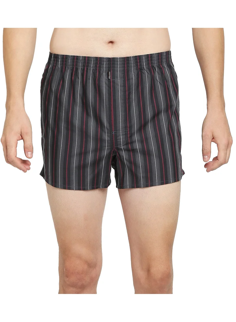 BYC Men's Printed Comfortable Boxer Striped