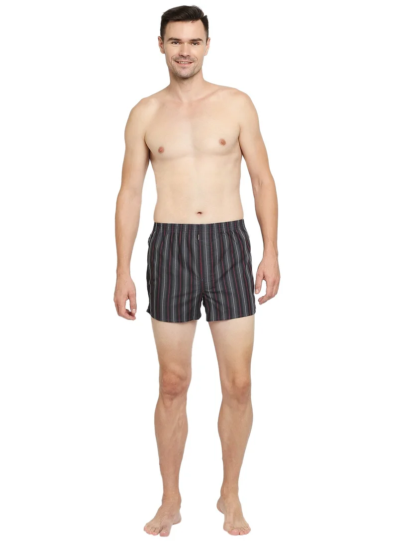 BYC Men's Printed Comfortable Boxer Striped
