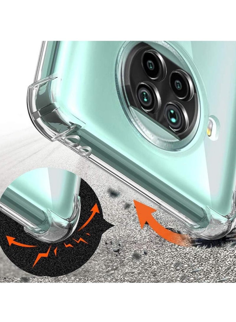 CATANES Xiaomi Redmi Note 9 Pro 5G Case Cover Clear Protective TPU Four Corners Cover Transparent Soft Case - Image 2