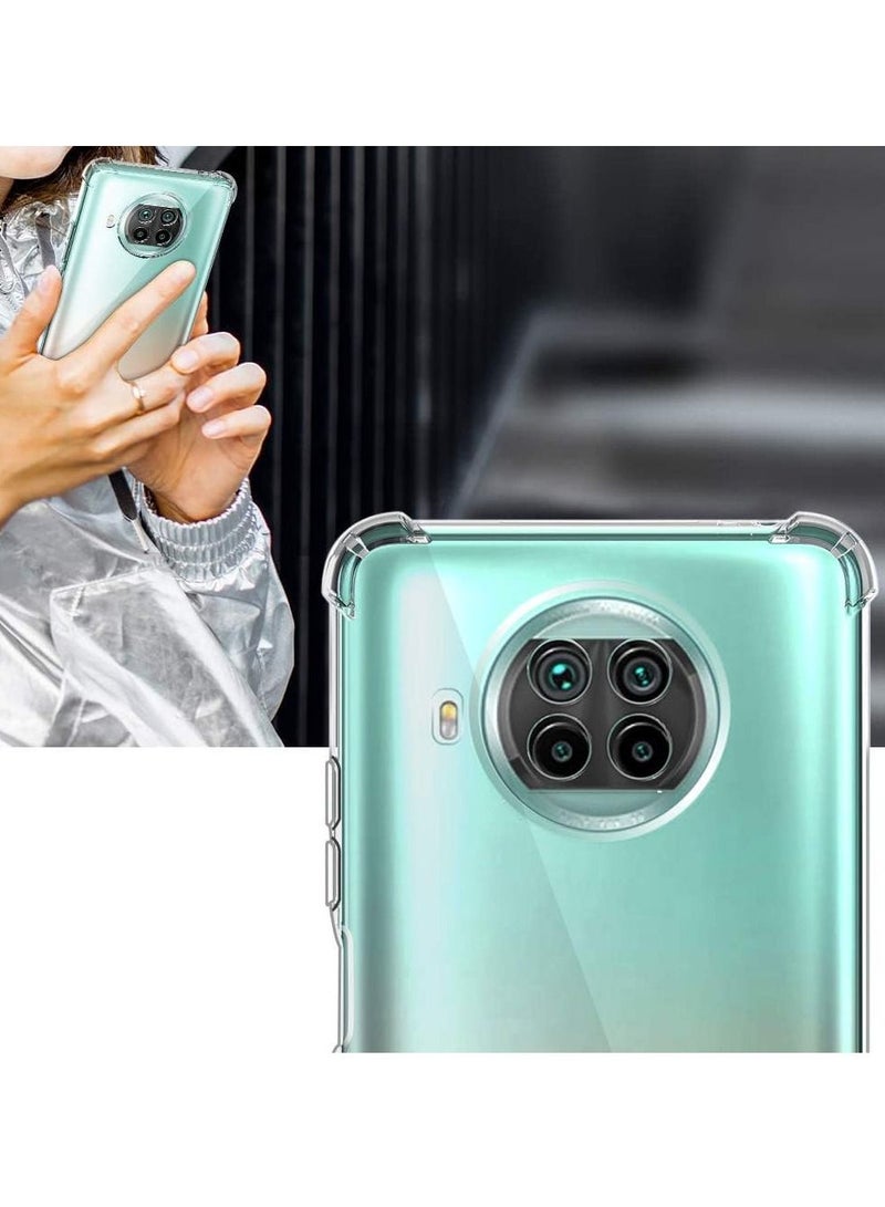 CATANES Xiaomi Redmi Note 9 Pro 5G Case Cover Clear Protective TPU Four Corners Cover Transparent Soft Case - Image 5
