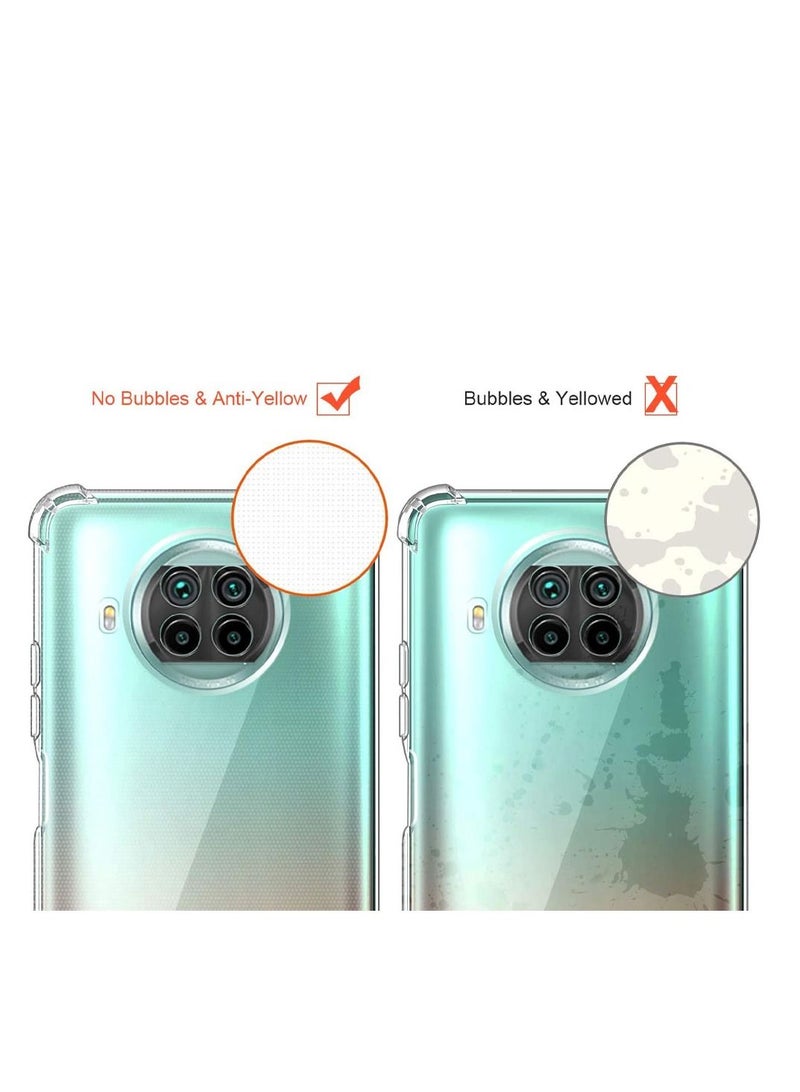 CATANES Xiaomi Redmi Note 9 Pro 5G Case Cover Clear Protective TPU Four Corners Cover Transparent Soft Case - Image 4