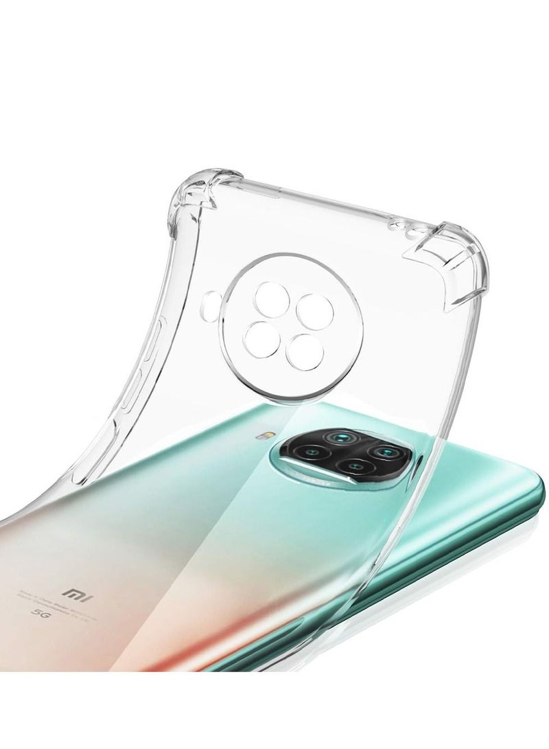 CATANES Xiaomi Redmi Note 9 Pro 5G Case Cover Clear Protective TPU Four Corners Cover Transparent Soft Case - Image 3