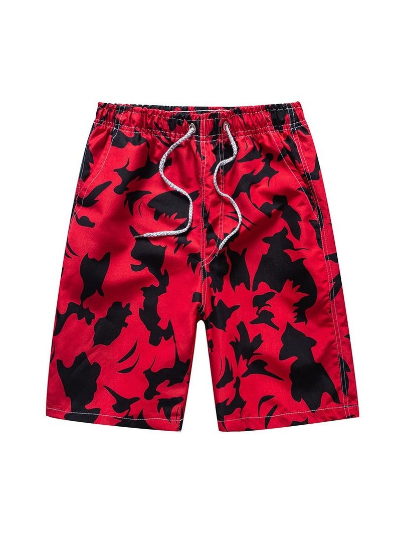 Y&D 1-Piece Men Swim Beach Shorts Quick Dry Swimming Trunks Drawstring Surfing Board Shorts Loose Boxers Short Pants  - Image 1