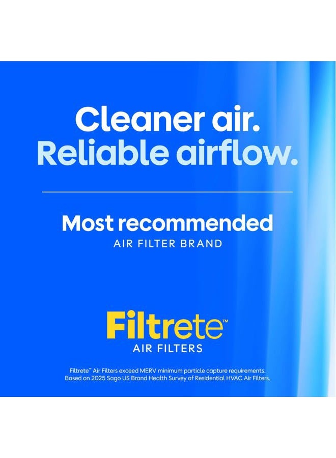 FILTRETE 20x24x1 AC Furnace Air Filter, MERV 13, MPR 1900, Premium Allergen, Bacteria & Virus Filter, 3-Month Pleated 1-Inch Electrostatic Air Cleaning Filter, 2-Pack (Actual Size 19.81x23.81x0.78 in) - Image 5