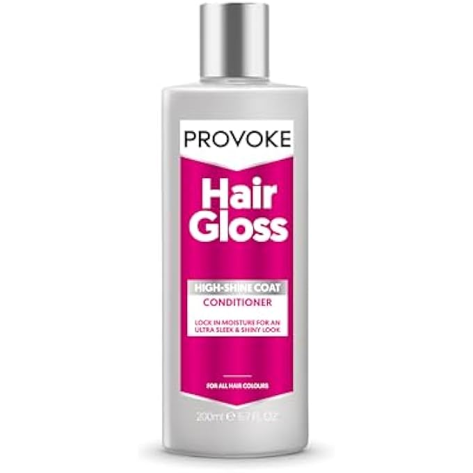 Provoke HAIR GLOSS HIGH-SHINE COAT CONDITIONER 200ML, MIRROR SHINE TRANSPARENT GLOW SHINE. GET EXTRA CARE AND SOFTNESS WITH AN ADDED COLOUR BOOST - Image 1
