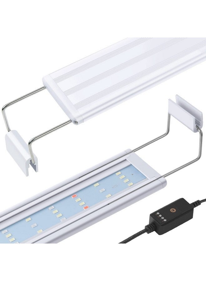 HITOP Full Spectrum LED Aquarium Light - 12” 16” 24” 32” Classic Fish Tank Light with RGB LEDs, with Timer and Stable Extendable Brackets (12-20in) - Image 1