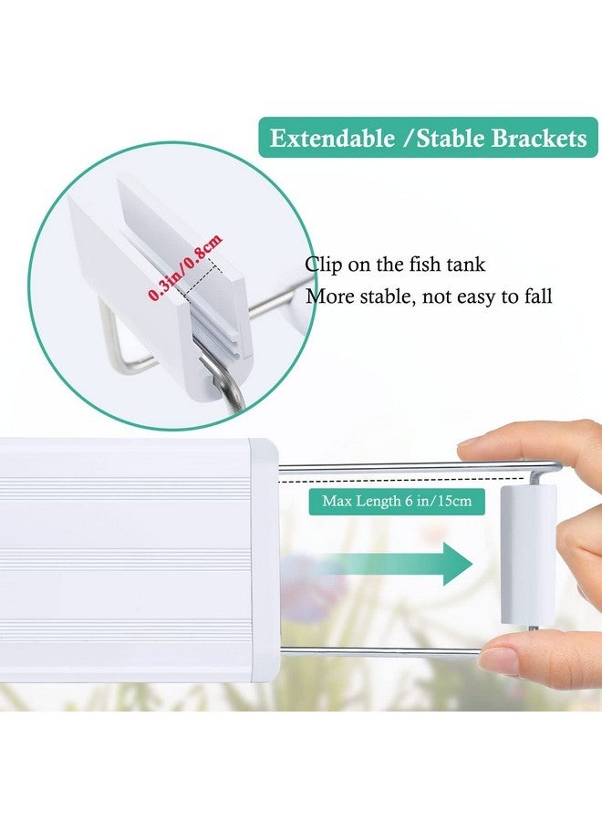 HITOP Full Spectrum LED Aquarium Light - 12” 16” 24” 32” Classic Fish Tank Light with RGB LEDs, with Timer and Stable Extendable Brackets (12-20in) - Image 4