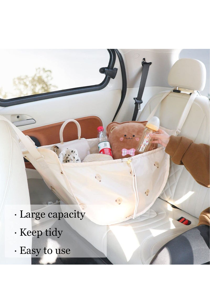 KASTWAVE Cute Collapsible Oxford Car Back Seat Hanging Organizer, Backseat Car Organizer, Multifunction Waterproof Portable Backpack for Traveling & Picnic, Back Seat Organizer for Kids, Travel Accessories - Image 2