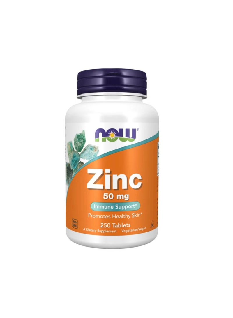Now zinc gluconate 50 mg tab 250 s