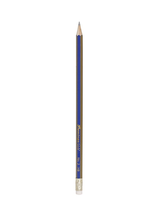 Flamingo 12-Piece No.2 HB Pencil Blue/Black - Image 2