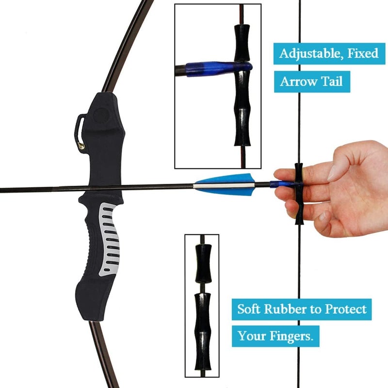 Mxessua 45" Youth Bow and Arrows Set for Kids 8-12 Teens Recurve Archery Beginner Gift Longbow Kit, Outdoor Hunting Play Gift, 9 Arrows, 4 Target Face for Backyard Game Age 12-14 14-16 - Image 4