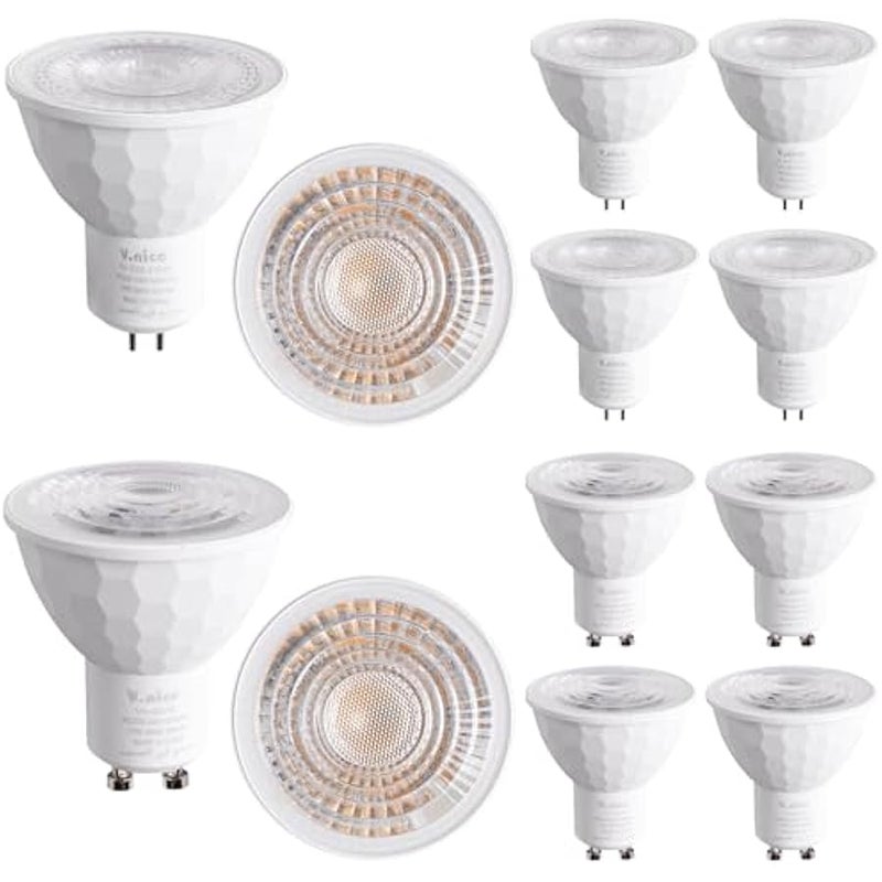 V.nice MR16 GU10 LED Spotlight Bulbs 10 Pack Non-Dimmable Recessed Light Bulbs for Kitchen, Range Hood, Living Room, Bedroom – 30,000H Lifetime - Image 1