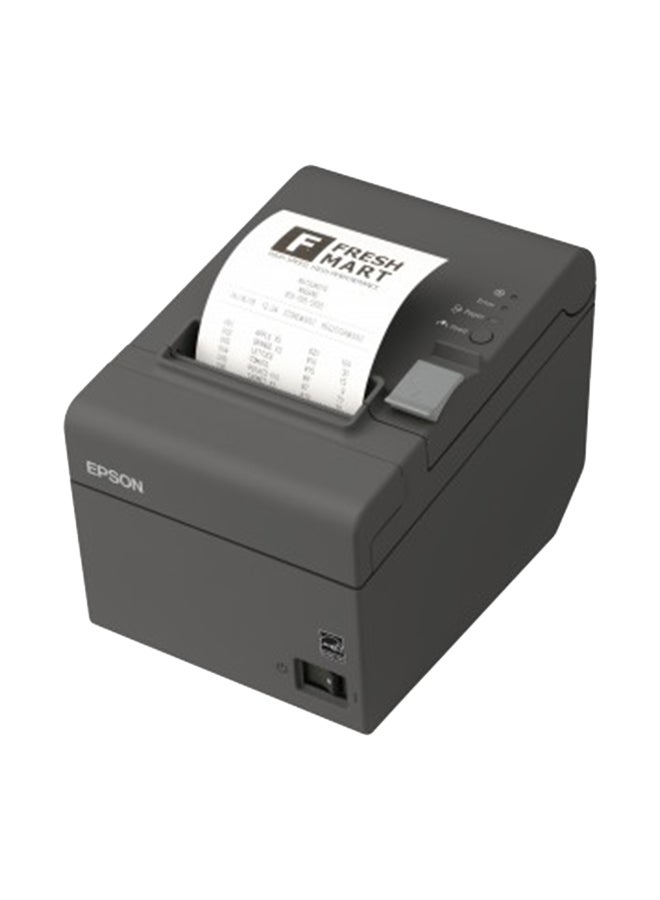 طابعة TM-‏T20II-‏003 بشبكة إيثرنت ومنفذ USB مدمج رمادي