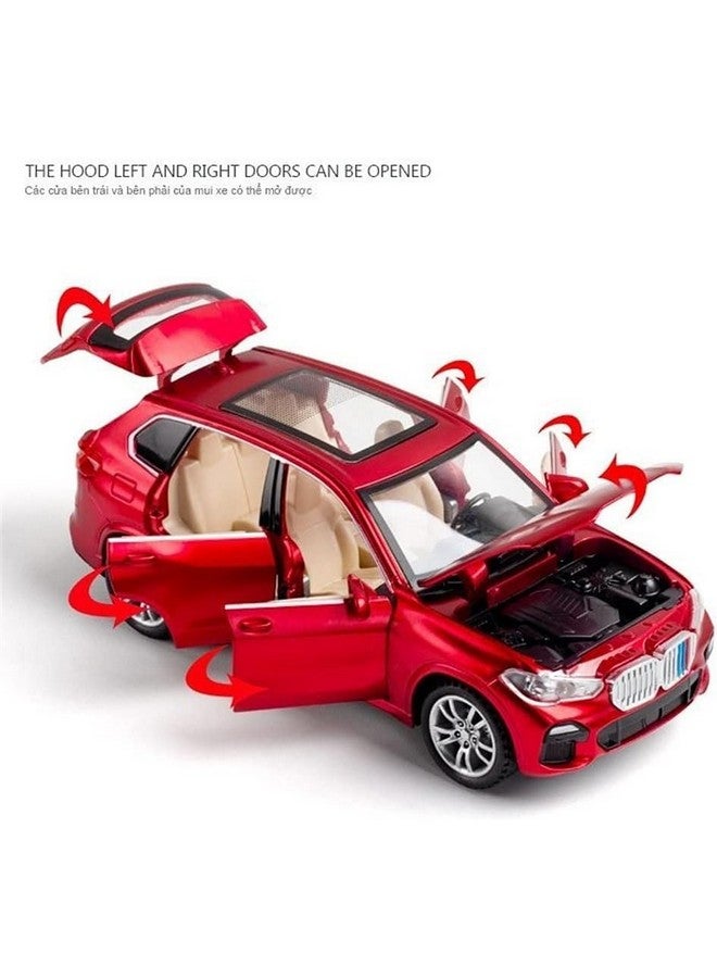 PLUSPOINT Diecast X5 SUV Toy Car Scale Model,Pull Back Vehicles Alloy Simulation Supercar with Lights and Sound Also for Car Dashboard,Kids,Adult - Image 2