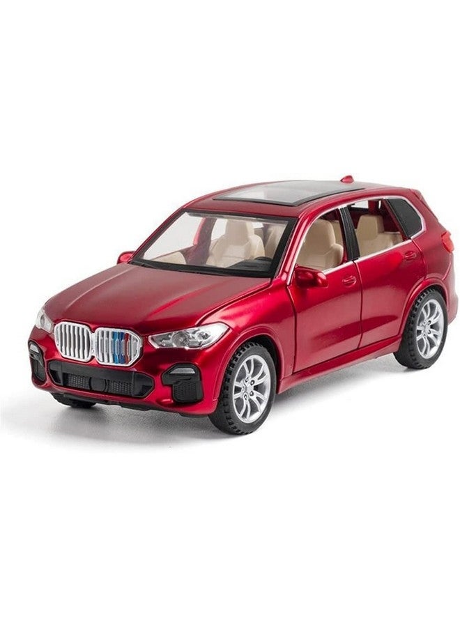 PLUSPOINT Diecast X5 SUV Toy Car Scale Model,Pull Back Vehicles Alloy Simulation Supercar with Lights and Sound Also for Car Dashboard,Kids,Adult - Image 1