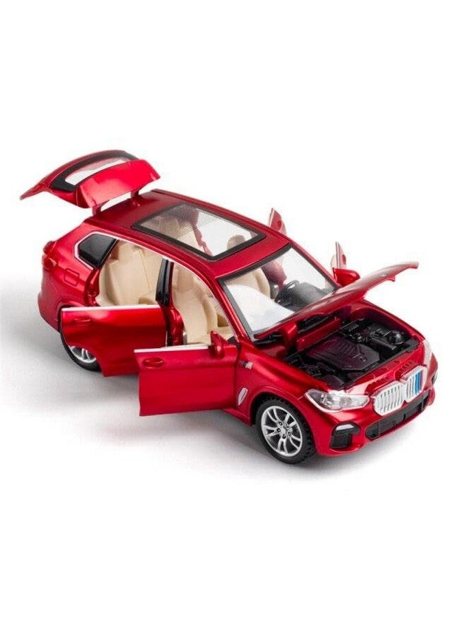 PLUSPOINT Diecast X5 SUV Toy Car Scale Model,Pull Back Vehicles Alloy Simulation Supercar with Lights and Sound Also for Car Dashboard,Kids,Adult - Image 4