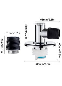 RATSAW Drain Pipe Floor Drain Connector  Durable and Non Slip Three Way Downpipe Interface Washing Machine Drain Pipe Floor Drain Connector  - Image 4