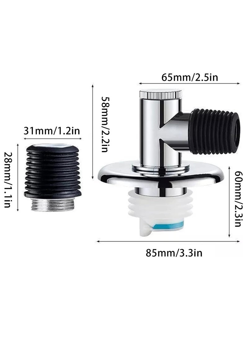 RATSAW - Drain Pipe Floor Drain Connector  Durable and Non Slip Three Way Downpipe Interface Washing Machine Drain Pipe Floor Drain Connector - Image 1