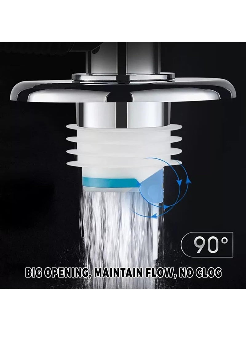 RATSAW - Drain Pipe Floor Drain Connector  Durable and Non Slip Three Way Downpipe Interface Washing Machine Drain Pipe Floor Drain Connector - Image 1