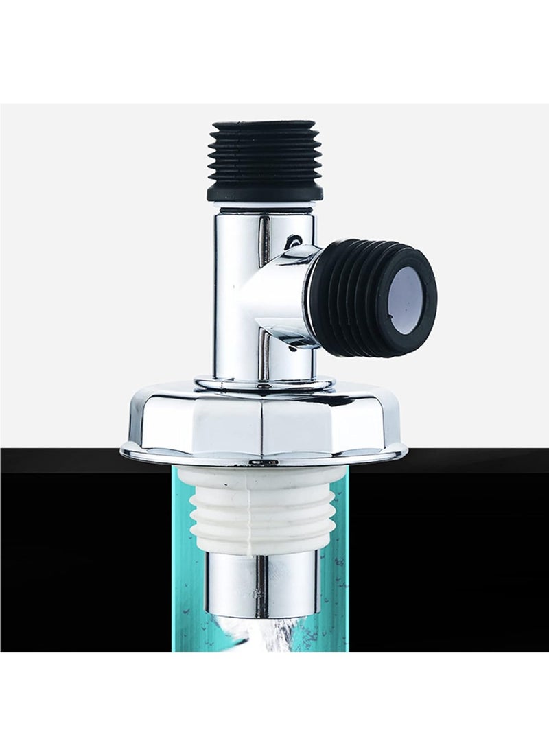 RATSAW - Drain Pipe Floor Drain Connector  Durable and Non Slip Three Way Downpipe Interface Washing Machine Drain Pipe Floor Drain Connector - Image 1