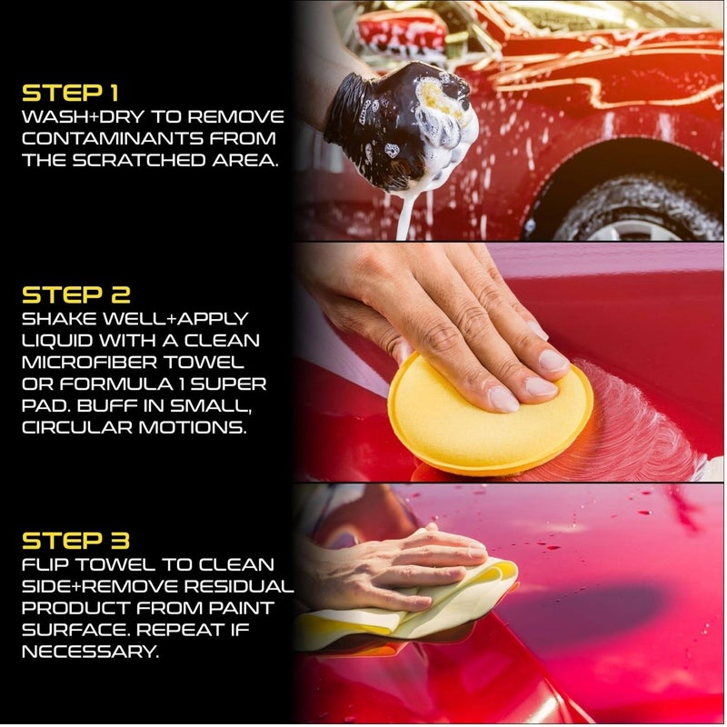 فورمولا 1 فورميولا ١ سكراتش آوت | مزيل الخدوش والدوامات الدقيقة، يعيد اللون واللمعان، ٢٠٧ مل - Image 3