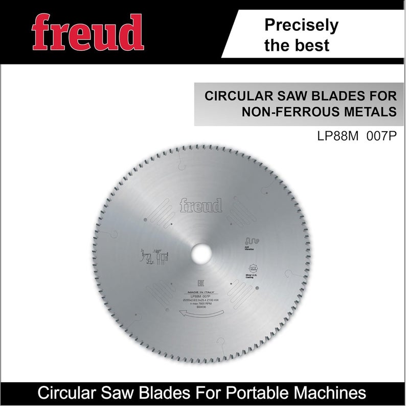 freud (مجموعة بوش) F03FS09590 شفرة منشار دائري - المعادن غير الحديدية، الألمنيوم - 10" / 255 مم، عدد الأسنان 100 - Image 2