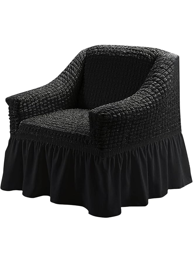 erorex Sofa Cover 1 Piece Universal Sofa Slipcover Couch Cover Chair Furniture Protector Cover Washable High Elastic Durable Seersucker Fabric With Skirt Country Style - Image 1