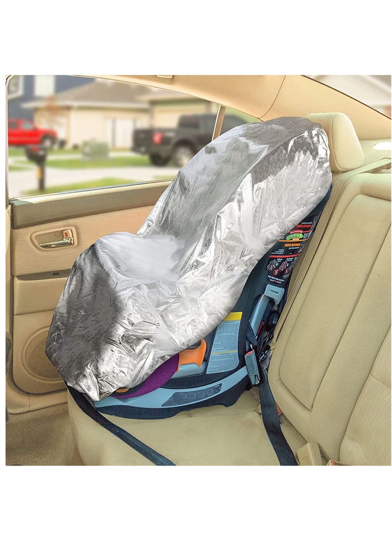 Y&D Baby Car Seat Sun Shade Cover, Infant Seats Heat Protector Keeps Your Toddler at a Cool Temperature, Covers, and Blocks Out & Sun, Reflective Covers For Seats. - Image 1