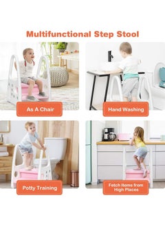 Hihonor Baby Potty Training Step Stool, Pink  - Image 3