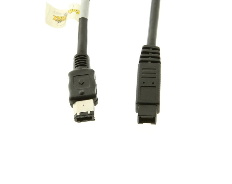CABLEMAX FireWire 800 to 400 Cable - 6ft - Connect 9-Pin to 6-Pin Devices for Seamless Data Transfer - Adapter for Cameras, Drives, Legacy Peripherals - Image 2
