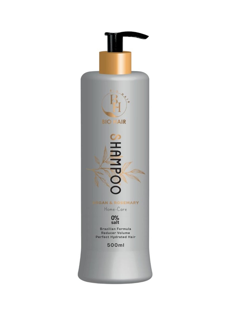 B H Bio Hair - Bio Hair Shampoo and Conditioner Enriched with Argan Oil and Rosemary Oil for Protein Treated Hair 500+500 ml - Image 1