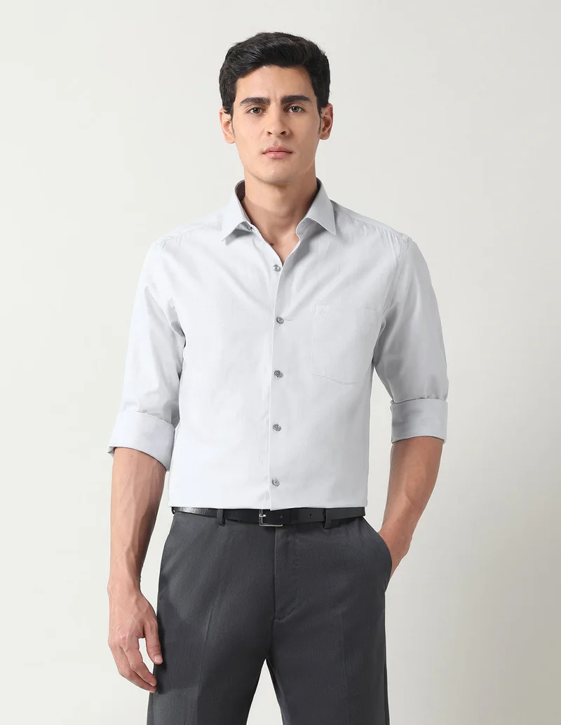 Arrow Manhattan Slim Fit Pure Cotton Twill Shirt