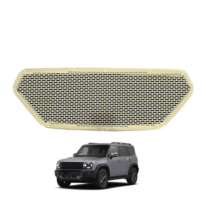 Generic BIANRUN Car Speaker Trim Cover for Jetour T2 2023+ Stainless Steel Frame Metal Mesh Grill Cover Audio Protective Accessories,Instrument-panel-horn-cover-1pcs  - Image 1