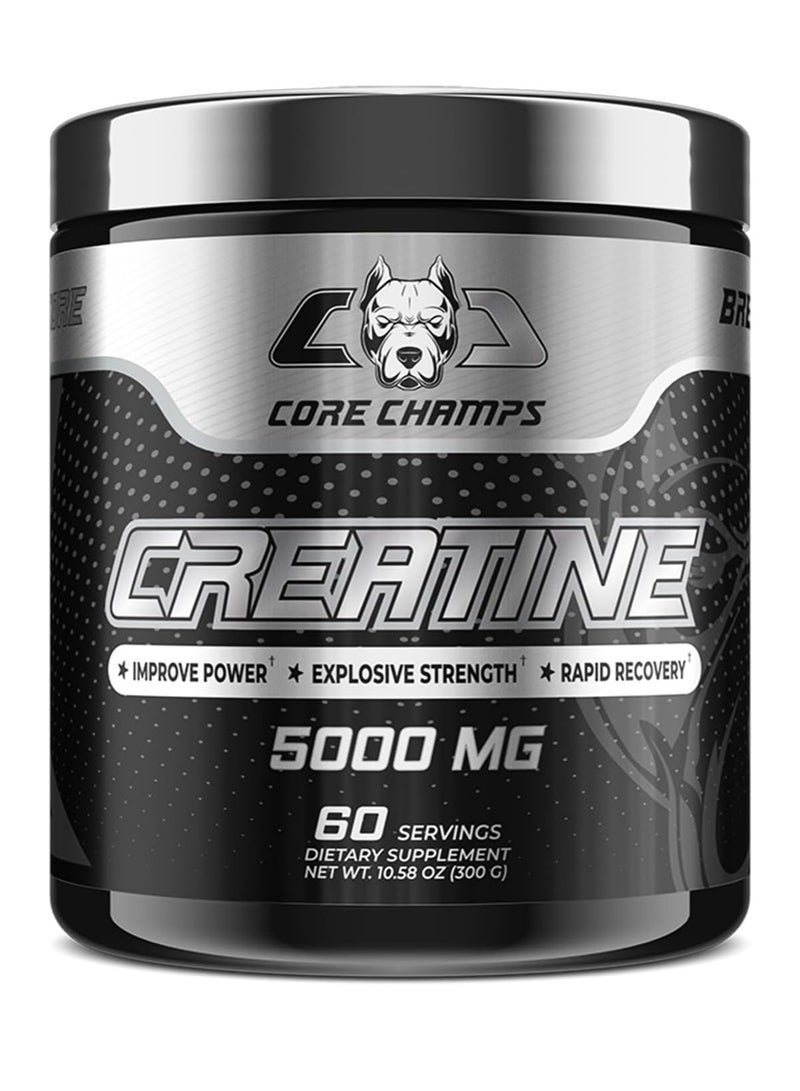 كور تشامبس كرياتين أحادي الهيدرات - ٥٠٠٠ ملغ، ٦٠ حصة | مسحوق كرياتين نقي ومُصغّر للقوة والطاقة وتحسين أداء العضلات - Image 1
