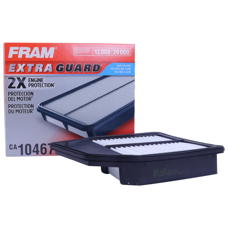 FRAM Extra Guard CA10467 Replacement Engine Air Filter for Select Honda Accord and Crosstour 24L Provides Up to 12 Months or 12000 Miles Filter Protection