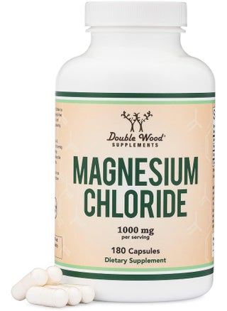 Magnesium Chloride (Cloruro De Magnesio) - 180 Capsules, 1,000mg Per Serving, for Sleep, Constipation, Digestion, Bone Health, and Relaxation - Made and Tested in The USA by Double Wood Supplements - pzsku/Z862D766E5C5E69A1ED70Z/45/1748292292/1f423ed3-cd95-4c54-a6f5-a0411bbc68ff