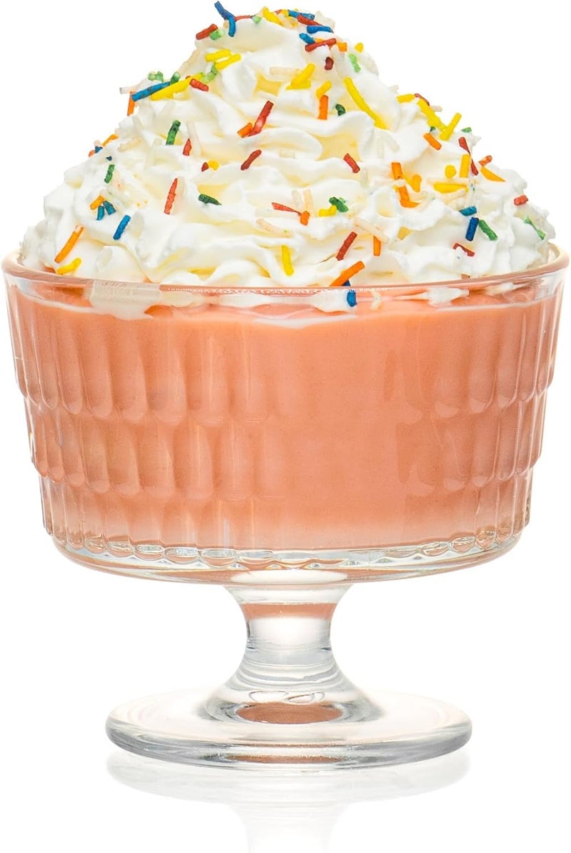 bellemax 300ML Ice Cream Glasses Cups Dishes for Desserts, Milkshake,Fruit and Pudding Glass Serving Bowls, Perfect for Home, Restaurants and Parties Dishwasher Safe (Set of 6) (BX-03) - Image 2