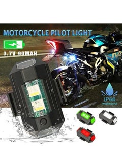 Qasul 2 Pieces Mini LED Flashing Light 7 Colors Anti-Collision Lighting for Night Safety  - Image 3