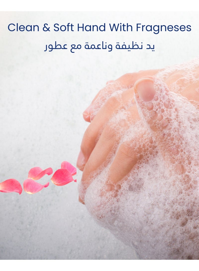TROPS Moisture Plus Hand Wash, Soft Rose Long Lasting Fragrance, 1L Pack of 2 - Image 4