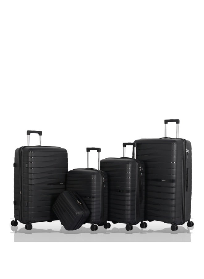 أفياتور طقم حقائب سفر فاخر ومتكامل – 5 قطع من AVIATOR مصنوع من البولي بروبلين المقاوم للكسر متانة عالية – تصميم عصري – أداء مثالي في كل رحلة - Image 1