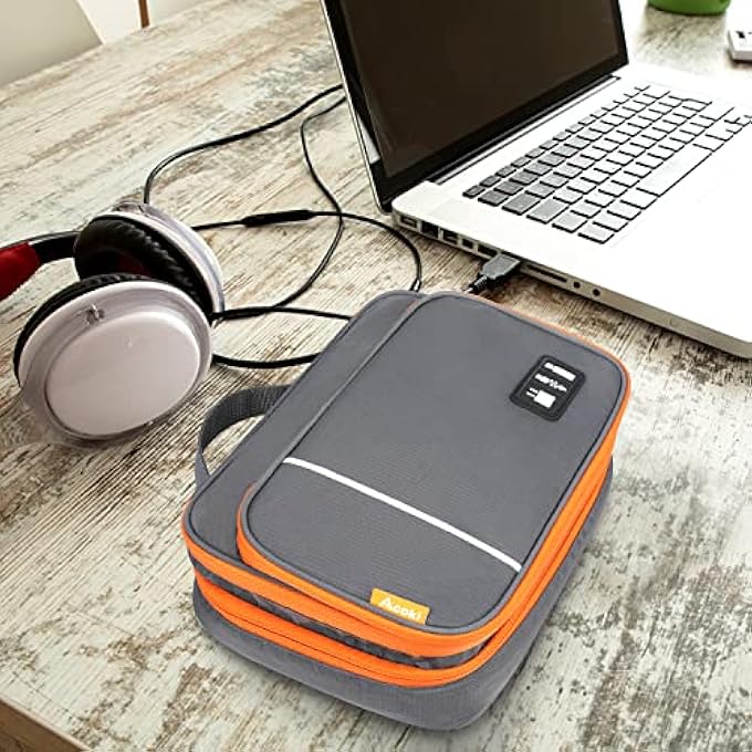 rayihni ACOKI TRAVEL STORAGE BAG, THREE LAYER ELECTRONIC ACCESSORIES ORGANIZER, CABLE ORGANIZER BAG PORTABLE CARRYING CASE FOR TABLET, CABLE,SD CARD, CHARGER, POWER BANKS - Image 2