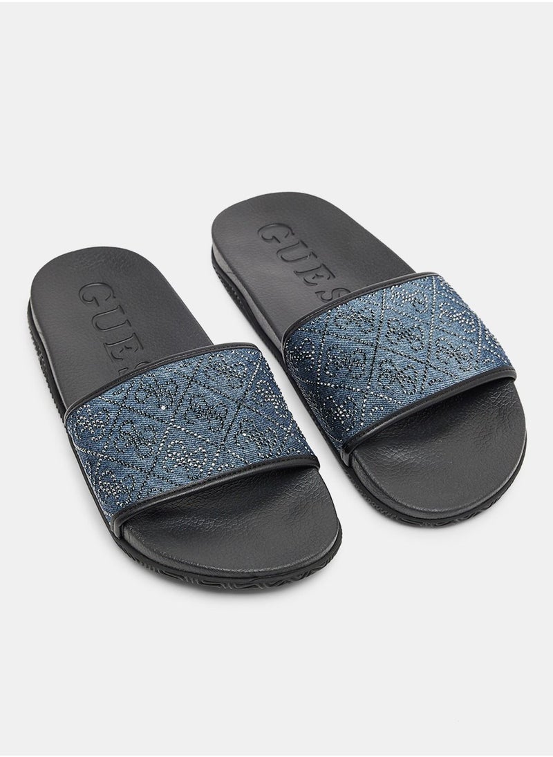 Rayce Studded Slides
