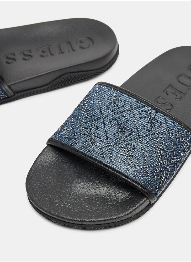 Rayce Studded Slides
