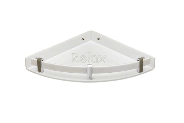 Relax New Corner Acrylic ShelfAcrylic Chrome Unbreakable Corner Acrylic Wall Shelf Number of Shelves 1 New r116 10 10 inches 5mm Thickness - Image 3