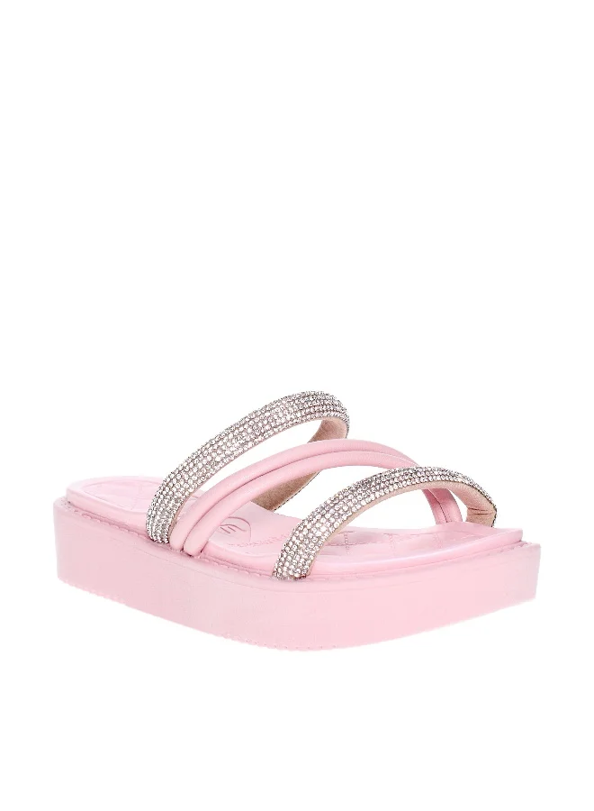 MOLEKINHA Slip-On Sandals for Girls – Comfortable Casual Sandals for Kids | Easy Wear Summer Shoes | Lightweight Footwear for Daily Wear, School, Travel & Outdoor Fun | Stylish Open-Toe Design