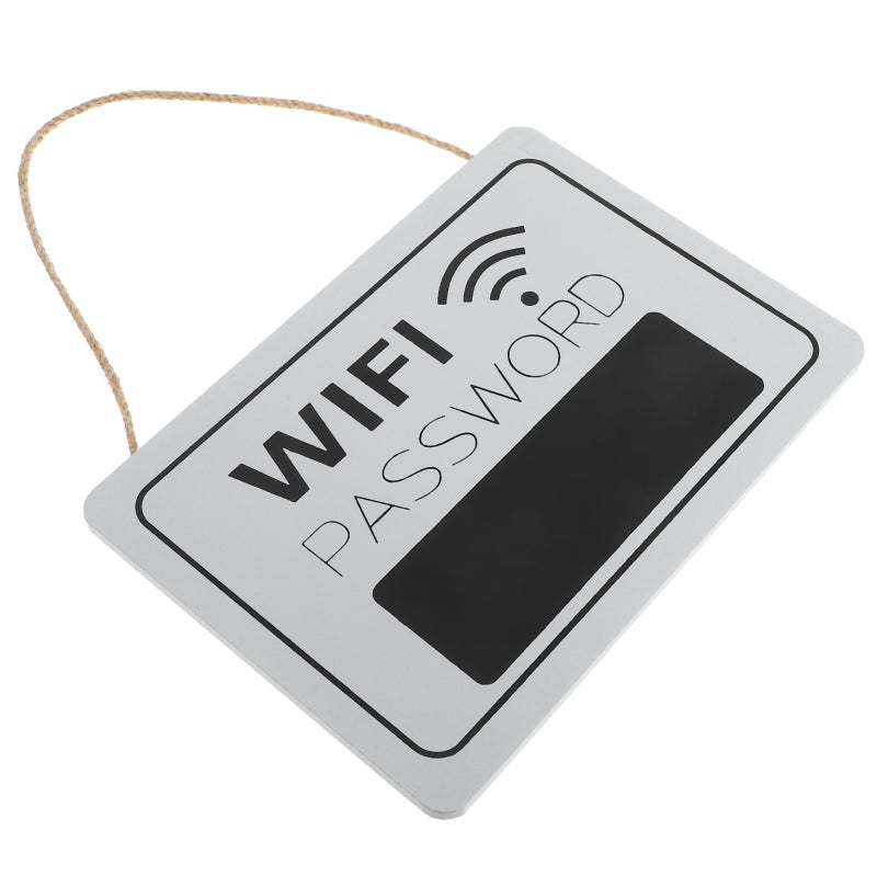 WIFI Sign for Business Plaque Home Decor Reusable Wood Network Password Display Sign for Guests for Hotels and Offices - Image 5