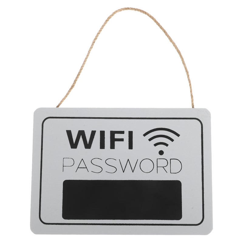 WIFI Sign for Business Plaque Home Decor Reusable Wood Network Password Display Sign for Guests for Hotels and Offices - Image 4